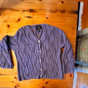 Beautiful lilac knit cardigan.   Brand new